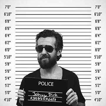 DePhoto Police Lineup 6x6FT Vinyl Photo Backdrop