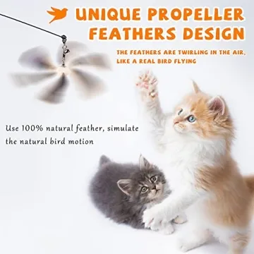 JXFUKAL Interactive Cat Wand for Engaging Playtime