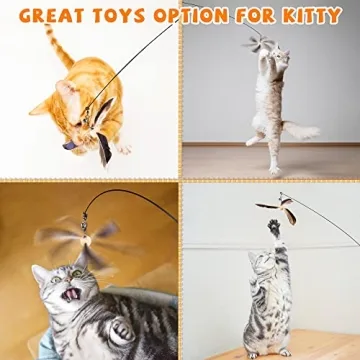 JXFUKAL Interactive Cat Wand for Engaging Playtime