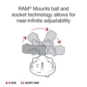 RAM Mounts X-Grip Phone Mount with Twist-Lock Base