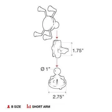 RAM Mounts X-Grip Phone Mount with Twist-Lock Base