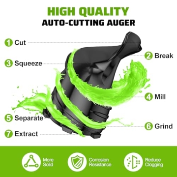 EanOruus Juicer - Compact 400W Cold Press Juice Extractor