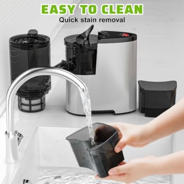 EanOruus Juicer - Compact 400W Cold Press Juice Extractor