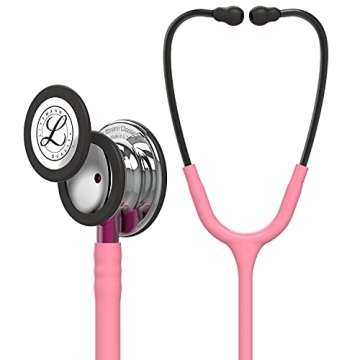 3M Littmann Classic III Stethoscope, 27" Pearl Pink Tube, Dual-Sided Design