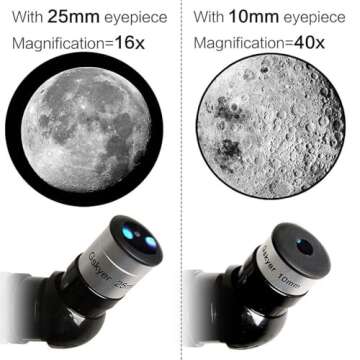 Gskyer Telescope, Telescopes for Adults, 80mm AZ Space Astronomical Refractor Telescope Kids, Adults...