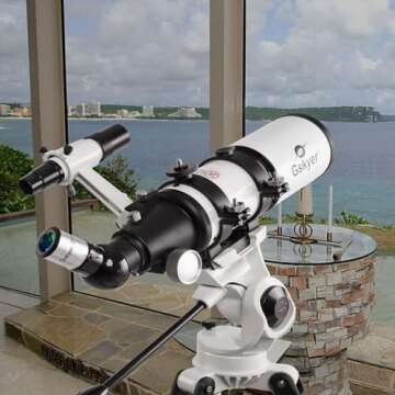 Gskyer Telescope - 80mm AZ Astronomical Refractor for Adults and Kids