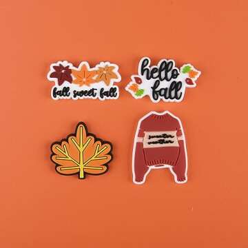 Halloween Pumpkin Shoe Charms for Festive Footwear Style