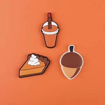 Halloween Pumpkin Shoe Charms for Festive Footwear Style