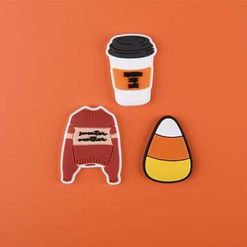 Halloween Pumpkin Shoe Charms for Festive Footwear Style