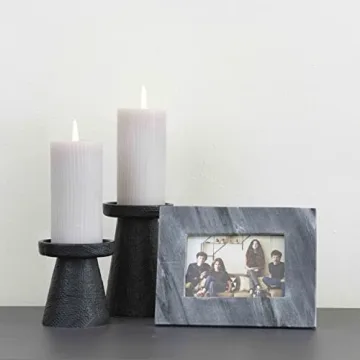 Elegant Set of Stoneware Candle Holders for Your Home