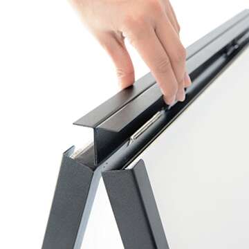 Outdoor A-Frame Sidewalk Sign Double-Sided Display