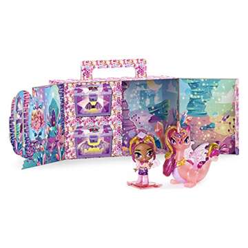 Hatchimals Pixies Riders, Crystal Charlotte Pixie and Draggle Glider Set with Mystery Feature