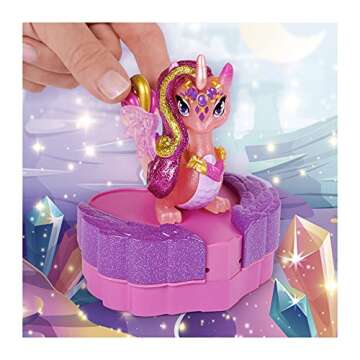 Hatchimals Pixies Riders, Crystal Charlotte Pixie and Draggle Glider Set with Mystery Feature