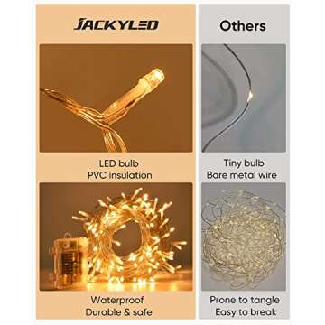 JACKYLED 84Ft 12 Pack Artificial Ivy Garland Fake Plants, Ivy Vines Leaves with CE Certified 80 LED String Lights, Hanging Ivy Lights for Bedroom Garden Party Wall Room Decor