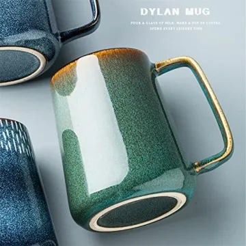 Extra Large Olive Green Ceramic Coffee Mug for All