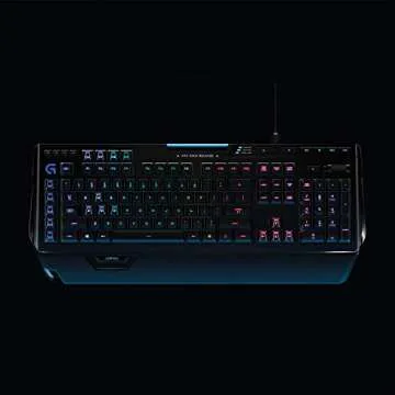 Logitech G910 Orion Spark RGB Illumination Mechanical Gaming Keyboard – 9 Programmable Buttons, Dedicated Media Controls with ARX Control App - Black (Renewed)