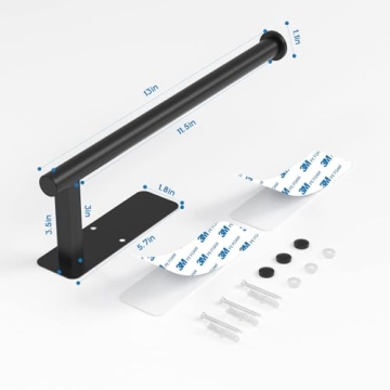 ASTOFLI Self Adhesive Paper Towel Holder - 2 Pack