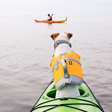 Hurtta Life Savior, Dog Life Vest/Jacket, Orange, 40-80lb