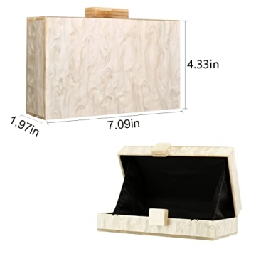 Elegant Marbling Acrylic Purse for Women Embrace Chic Style