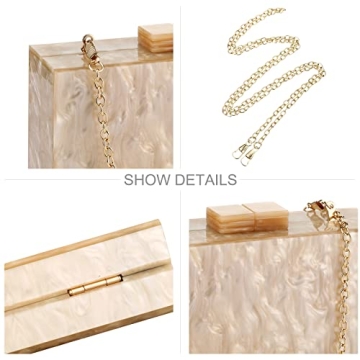 Elegant Marbling Acrylic Purse for Women Embrace Chic Style