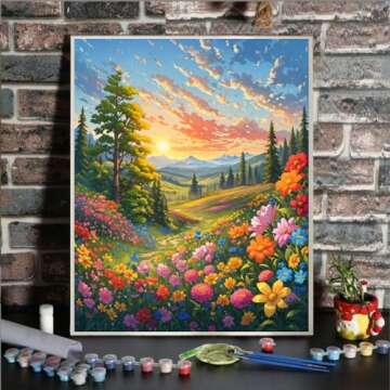 ldazao Landscape Paint by Number Kits for Adults - DIY Canvas Art