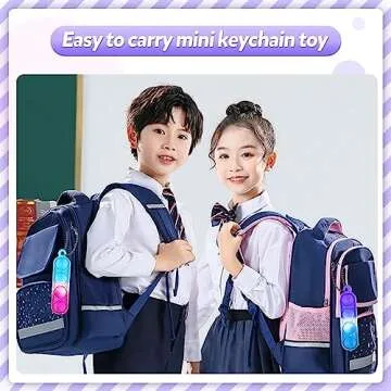 260 PCS Pop Keychain Bulk Party Favors,Fidget Toys for Kids Bulk Mini Pop Keychain Sensory Toys Stocking Pinata Stuffers Birthday Classroom Prizes Toddler Toys Fidget Pack Stress Relief Toys