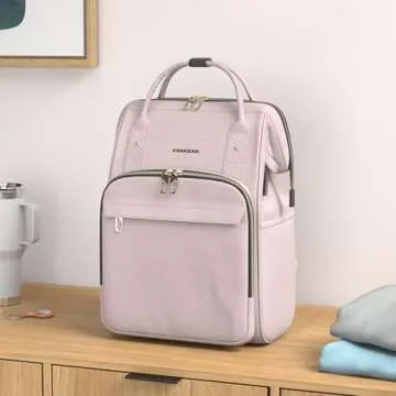 VANKEAN 15.6-16.2 Inch Laptop Backpack Carry On for Women Computer Work Backpack, Water Proof Colleg...