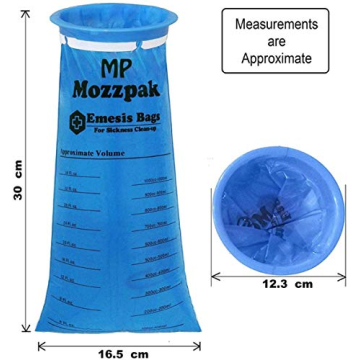 MP MOZZPAK Disposable Vomit Bags 15 Pack for Travel