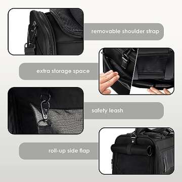 Luxury TSA Approved Pet Carrier for Small Dogs and Cats