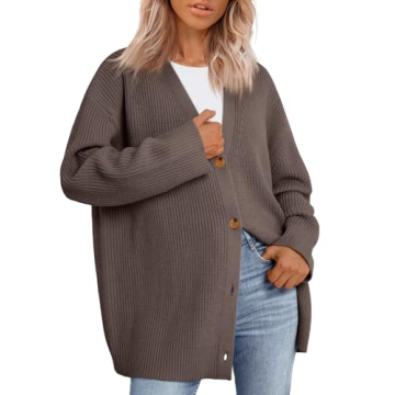 LILLUSORY Women Oversized Cardigan 2025 Fall Fashion