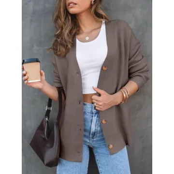 LILLUSORY Women Oversized Cardigan 2025 Fall Fashion