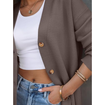 LILLUSORY Women Oversized Cardigan 2025 Fall Fashion