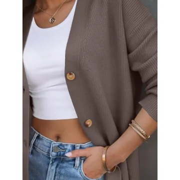 LILLUSORY Women Oversized Cardigan 2025 Fall Fashion