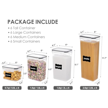 Airtight Food Storage Containers - 24 Pcs Set