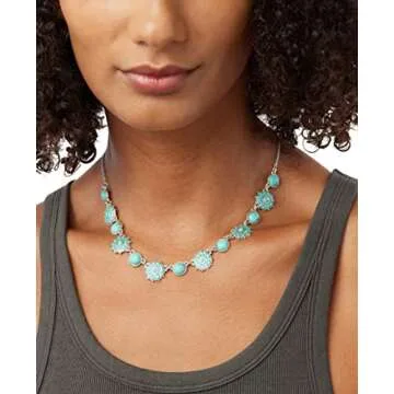 Lucky Brand Turquoise Collar Necklace - Elegant Fashion Jewelry