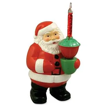 Bethany Lowe Christmas Bubble Light Santa - Enchanting Indoor Decoration
