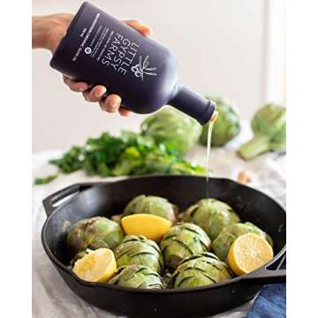 High Mountain Organic EVOO | Little Gypsy Farms Estate Grown Greek Extra Virgin Olive Oil | 5x High Polyphenols | Small Batch | First Cold-Pressed | NYIOOC Gold Award | Product Of Greece | 500ml