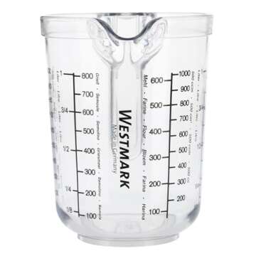 Westmark Germany 'Gerda' Measuring Cup Clear Multi Measurement Tool for Baking, Cooking, Sugar, Flou...