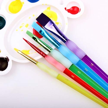 Kids' Art Paintbrushes Set – 10 Vibrant Brushes for Creativity