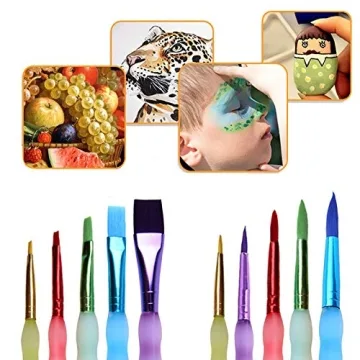 Kids' Art Paintbrushes Set – 10 Vibrant Brushes for Creativity
