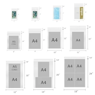300 Clear Self Sealing Cello Bags for Cookies Crafts & Gifts