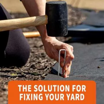 Galvanized 6 Inch Garden Stakes - Heavy-Duty Landscape Staples