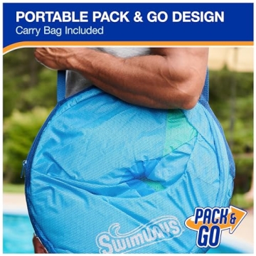 SwimWays Spring Float Recliner Fast Inflation Sky Blue Comfort