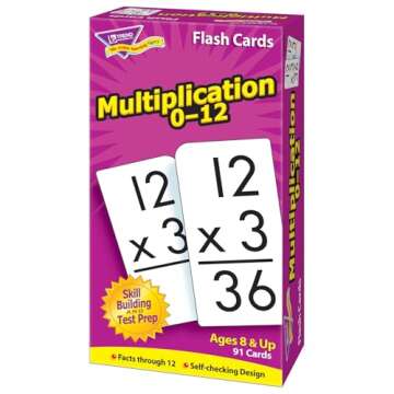 Multiplication 0-12 Skill Drill Flash Cards for Fun Learning
