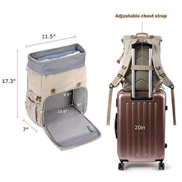 BAGSMART Waterproof Camera Backpack for DSLR and Laptops