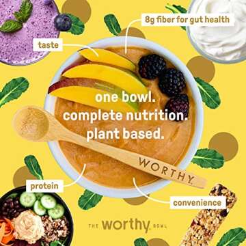 Delicious Dark Cocoa Cherry Plant-Based Meal Replacement Bowls