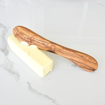 Handcrafted Olive Wood Spreader for Butter and Jam
