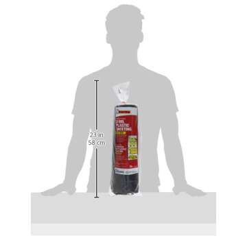 Frost King P1025/3B Polyethylene Sheeting, 10' x 25' x 3 mil., Black