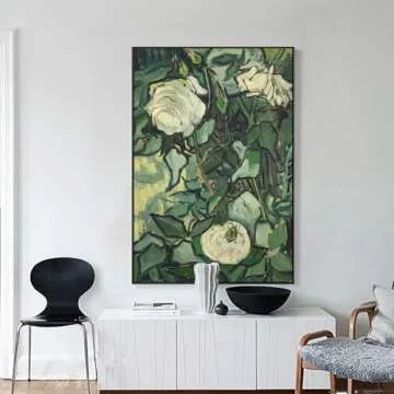 Van Gogh Roses and Beetle Canvas Wall Art Decor