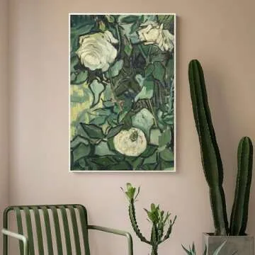 Van Gogh Roses and Beetle Canvas Wall Art Decor